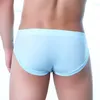 Sous-vêtements hommes sexy sous-vêtements lisses culottes en soie de glace grande poche convexe slips fourche haute séchage rapide maigre jockstrap hommes Tanga