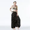 Stage Wear Belly Dancing Clothes Tribal 2pcs Set Dance Costume