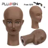 Back Plussign Cosmetology Bald Manekin Heads z stołowym zaciskiem 21 "gumowy stojak na głowę manikin na perukty kapelusze biżuteria