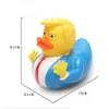 Decorazione per feste Bandiera in PVC Trump Duck Bomboniera Bagno Galleggiante Giocattolo d'acqua Giocattoli divertenti Regalo Consegna a domicilio Giardino domestico Forniture festive Evento Dh3In