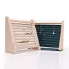 Necklaces Wood Slope Jewelry Display Necklace Pendant Earrings Rings Organizer Stand Holder Rack Showcase Tray