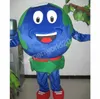 2024 New Globe Earth Mascot Costume Cartoon Character Outfits Suit vuxna storlek outfit födelsedag jul karneval fancy klänning för män kvinnor