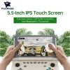 Игроки POWKIDDY X18S 5,5-дюймовый сенсорный экран, раскладывающаяся портативная игровая консоль, чип T618, Android 11, беспроводная онлайн-игровая приставка в стиле ретро, видеоигры