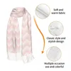 Scarves Zigzag Pattern Art Scarf Wrap Women Long Winter Fall Warm Tassel Shawl Bohemian Modern Geometric Fashion Versatile