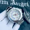 OROGIO MENS WATCHES 44mm 2トーンゴールドステンレススチールメンズオートマニカルウォッチビッグダイヤルクロノグラフ防水モントレデフクスセラミックリングリロジェス