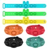 Bracelets de charme Push Bubble Pop Fidget Jouets Sensory Bague Bracelets Puzzle Presse Doigt Bulles Reliver Bracelet Bracelet Decompressi DHC8K