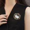 Brooches Large Size Luxury Gorgeous Rhinestone Brooch Lady's Cute Little Pin Accessories Banquet Party Jewelry Suit Pins