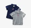 Sommer Jungen Aktive T-Shirts Baumwolle Kleinkind Kinder Polo Tops T-Shirts Hochwertige Kinderkleidung 240219