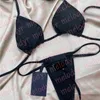 Seksowne Triangle Thong Bikini Summer Beach Swimwear Lady Bandage Biecid Designer Women 2 sztuki stroju kąpielowa