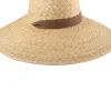 Snapbacks 2023 Nuevos sombreros de playa de ala ancha con corbata para mujeres Sombreros de sol de protección UV grandes Sombreros de paja de trigo de ala grande de verano al por mayor