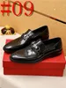 40 Diseñador de lujo Mocasines con correa de monje doble para hombres de lujo Zapatos de cuero genuino Marrón negro Zapatos de vestir de diseñador casual para hombres Slip On Wedding Men Shoe Size 38-46