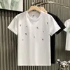 Klasyki Mens T-koszulki Marka okrągła szyja Krótkie rękawy Topy T-shirty Casual Cross Print Tees Tshirts Kobiety T Shirt Tops Tees Asian Size M-4xl