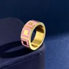 Anel de designer casal banda anel carta anéis de alta qualidade banhado a prata anel tendência correspondência fornecimento