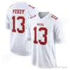 SF ''49ers''Jersey de fútbol personalizado Hombres Mujeres Jóvenes Joe Montana Jerry Rice Brock Purdy Christian McCaffrey George Kittle Brandon Aiyuk Nick Bosa Fred Warner Deebo Samuel