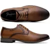 Josen Oxford da uomo con punta liscia, scarpe derby formali classiche
