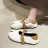 Chaussures pour femmes en peluche à fond plat automne et hiver nouveau mocassins décontractés à enfiler Vintage en daim bout rond fourrure mocasines en coton chaud