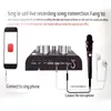 Microphones V8 Sound Card Singing Voice Chat för Mobile Headset Microphone Karaoke Audio KTV Inspelning Live Broadcast Computer Extern USB