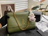 Y Kate Bags Damen-Luxus-Designer-Taschen, Handtaschen, Krokodil-geprägtes Leder, Schultertasche, modische Umhängetasche, Geldbörsen, Umhängetasche, Klappe, Quasten, modischer Klassiker