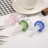 Custom Glass Tobacco Bowl 14mm 18mm Male Joint Handle Slide Bowl Piece Smoking Accessories For Bongs Water Pipes