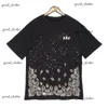 S7 Yeni Erkek AM Kadın Tees Luxurys Tasarımcıları Amiiri Amirly T-Shirts Saf Pamuk Flocked Hokey Amari Amirl Amirs Tee Erkekler Günlük Kısa Kol Sokak Tasarımcısı 351
