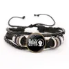 Braccialetti con ciondoli Black Lives Matter Braccialetti in pelle Non riesco a respirare Lettere Moda regolabile Treccia Bracciale con ciondoli con perline vintage per Dhziq