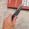 A2275 High End Knife D2 Stone Wash Blade Ręcznie grawerowany anodowany TC4 TITANIUM STOP -STRONY Outdoor Survival EDC Kieszeczne noże