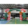 12mWx5mH (40x16.5ft) with blower Free Ship Outdoor Xmas advertising Christmas 2024 newest inflatable archway with trees