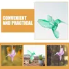 Decorações de jardim 6 pcs cristal colibri pingente acrílico ornamento pendurado decorar pássaros modelagem teto