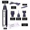 Clippers 4 In1 Electric Nose Ear Trimmer For Men Shaver Rechargeble Hair Removal Eyebrow Trimer Safety Produkt Rakmaskin Face Care Care