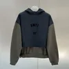 الولايات المتحدة الأمريكية زائد size hoody الخريف الشتاء رجال النساء الضخمة 3D شعار السيليكون طباعة 2 في 1 الترقيم switshirt swingshirt هوديي 24SS 0222