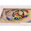 Chain Promotional Colorf Plastic Weave Beads Bracelet For Women Kids Handmade Bohemian Style Ajustable Rope Wholesale Drop Delivery J Dhbyr