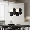 New Flocking Ball pendant Chandelier lighting Swedish Creative glass Ball lamp living dining room bedroom suspension luminaire