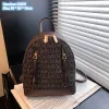 wholesale ladies shoulder bag 2 colors simple Joker contrast leather fashion backpack street popular double zipper leisure backpacks compact printed handbag 2127