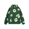 Kvinnors hoodies män blommor hoodie designer denim teaes tröja hoodies tröjor