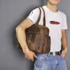 Рюкзак Лидер продаж, дизайнерский кожаный кофейный повседневный модный мужской портфель, деловой чехол для ноутбука, сумка-мессенджер, большая сумка для мужчин 061c