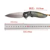 A2261 Flipper Folding Knife ASP30 Satin Blade Cured Wood with Steel Sheet Handle Outdoor Ball Bearing Washer Fast Open Folder Knives