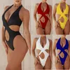 Women's Swimwear Bikinis 2024 Woman Plus Size One-Piece Swimsuits Bathing Suit With Tummy Control Swimwear Navel Revealing Vest Set Traje De BaO T240222