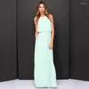 Casual Dresses Sexy Elegant Women Dress Summer Boho Club Sleeveless Halter Bandage Long Ladies Party Bridesmaids Maxi