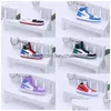 Partihandel basketsko nyckelringar designer mini sile sneaker nyckelring män kvinnor barn nyckel ring present handväska droppleverans dhs37