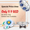 Ringar Santuzza Silver Ring for Women 925 Sterling Silver Colorful Stones White CZ Rings Fashion Gift Fine Jewelry Handmade Emamel