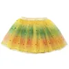 Hot Kids Tutu Gonne Ragazze 3-8 anni Vestiti per bambini Ragazze Tulle Party Gonna in pizzo carino Baby Star Glitter Dance soffice vestito dal tutù