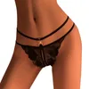 Women's Panties Sexy Lace Jacquard See Through Up Slim Waist Open File To Take Off T Pants Erotic