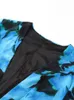 Vestidos casuales básicos para mujer gasa con volantes impresión vestido de cubierta playa verano sexy split vacaciones bikini ver a través de maxi robe 2023 club robe j240222