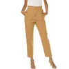 Women's Pants Summer Women Casual Long Wide Leg Cropped 90s For Fancy Clothes Teens Womens Paper Bag