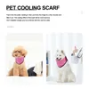 Vêtements pour chiens Écharpe de refroidissement instantanée Été Bandana respirant Serviettes de collier de chats - Taille