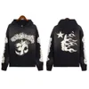 Hellstar Retro Water Mycie jako Old Mud Printing Sweater Men's Designer Street Hip -Hop Fashion Para Bluza S -XL Emodern888