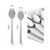 Dinnerware Sets 6 Pcs Ice Cream Scoopers Long Handle Spork Dessert Spoon Stainless Spoons Cookware