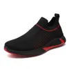 Heren One Step Sport en Casual Enkele Schoenen One Way Flying Weaving Mesh Lente Zomer Herfst Dun Zwart Werk Anti Vuil