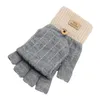 Перчатки из альпаки, вязаные лоскуты для катания на полупальце, перчатки, зимнее тепло, защита от холода, оголенная шерсть на пальцах