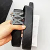 Cinture da uomo di design Cintura modello litchi Cintura di lusso in pelle nera per uomo Cintura con fibbia in oro di marca di moda Larghezza cintura 38mm -3